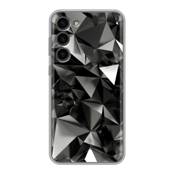 Силиконовый чехол на Samsung Galaxy S23 Plus с принтом Черные кристаллы Силиконовый чехол на Samsung Galaxy S23 Plus с принтом Черные кристаллы