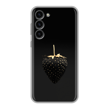 Силиконовый чехол на Samsung Galaxy S23 Plus с принтом Черная клубника Силиконовый чехол на Samsung Galaxy S23 Plus с принтом Черная клубника