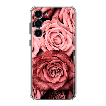 Силиконовый чехол на Samsung Galaxy S23 Plus с принтом Цветы розы Силиконовый чехол на Samsung Galaxy S23 Plus с принтом Цветы розы