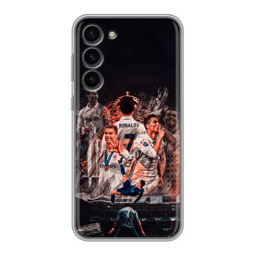 Силиконовый чехол на Samsung Galaxy S23 Plus с принтом Реал Роналдо Real Ronaldo Силиконовый чехол на Samsung Galaxy S23 Plus с принтом Реал Роналдо Real Ronaldo