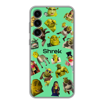 Силиконовый чехол на Samsung Galaxy S23 Plus с принтом Шрек Shrek Силиконовый чехол на Samsung Galaxy S23 Plus с принтом Шрек Shrek