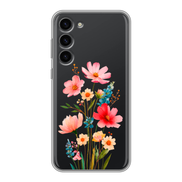 Силиконовый чехол на Samsung Galaxy S23 Plus с принтом Цветы Силиконовый чехол на Samsung Galaxy S23 Plus с принтом Цветы