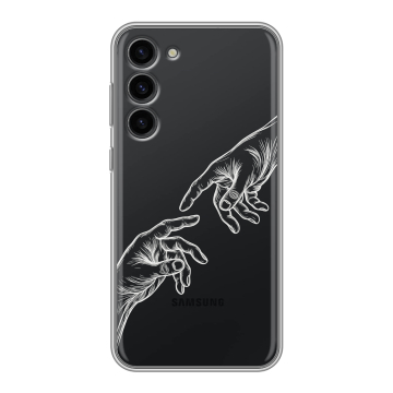 Силиконовый чехол на Samsung Galaxy S23 Plus с принтом Сотворение мира Силиконовый чехол на Samsung Galaxy S23 Plus с принтом Сотворение мира