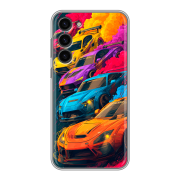 Силиконовый чехол на Samsung Galaxy S23 Plus с принтом Тачки Силиконовый чехол на Samsung Galaxy S23 Plus с принтом Тачки