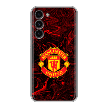 Силиконовый чехол на Samsung Galaxy S23 Plus с принтом Manchester United Силиконовый чехол на Samsung Galaxy S23 Plus с принтом Manchester United