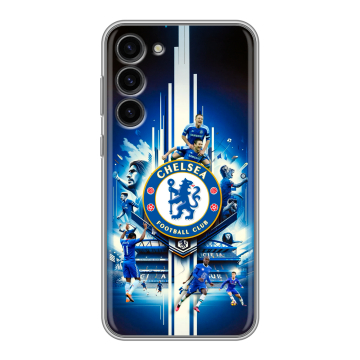Силиконовый чехол на Samsung Galaxy S23 Plus с принтом Chelsea Челси Силиконовый чехол на Samsung Galaxy S23 Plus с принтом Chelsea Челси