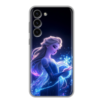 Силиконовый чехол на Samsung Galaxy S23 Plus с принтом Холодное сердце Frozen Силиконовый чехол на Samsung Galaxy S23 Plus с принтом Холодное сердце Frozen