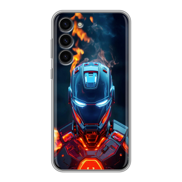 Силиконовый чехол на Samsung Galaxy S23 Plus с принтом IronMan Железный человек Силиконовый чехол на Samsung Galaxy S23 Plus с принтом IronMan Железный человек