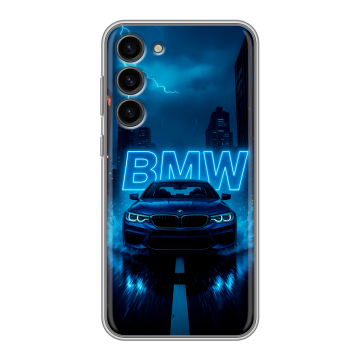 Силиконовый чехол на Samsung Galaxy S23 Plus с принтом BMW БМВ Силиконовый чехол на Samsung Galaxy S23 Plus с принтом BMW БМВ