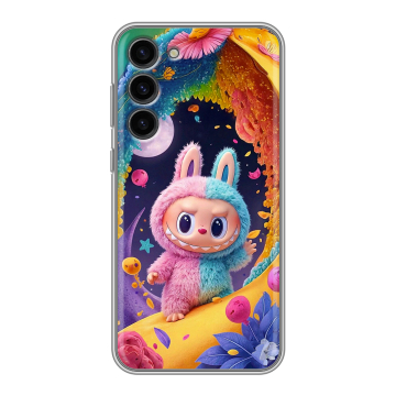 Силиконовый чехол на Samsung Galaxy S23 Plus с принтом Labubu Лабубу