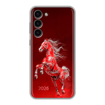 Силиконовый чехол на Samsung Galaxy S23 Plus с принтом Новый год Силиконовый чехол на Samsung Galaxy S23 Plus с принтом Новый год