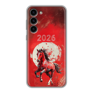 Силиконовый чехол на Samsung Galaxy S23 Plus с принтом Новый год Силиконовый чехол на Samsung Galaxy S23 Plus с принтом Новый год