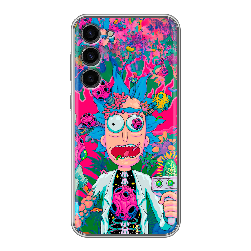 Силиконовый противоударный чехол на Samsung Galaxy S23 Plus с принтом Рик и Морти Rick Morty Силиконовый противоударный чехол на Samsung Galaxy S23 Plus с принтом Рик и Морти Rick Morty
