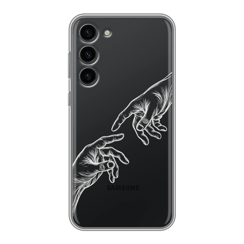 Силиконовый чехол на Samsung Galaxy S23 Plus с принтом Сотворение мира Силиконовый чехол на Samsung Galaxy S23 Plus с принтом Сотворение мира