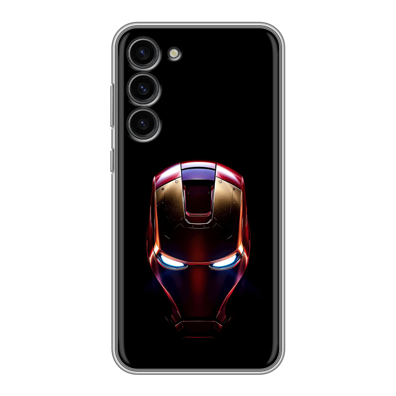 Силиконовый противоударный чехол на Samsung Galaxy S23 Plus с принтом IronMan Железный человек Силиконовый противоударный чехол на Samsung Galaxy S23 Plus с принтом IronMan Железный человек