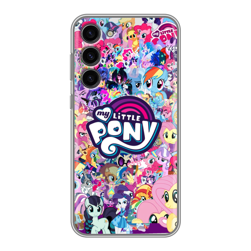 Силиконовый чехол на Samsung Galaxy S23 Plus с принтом My little pony Дружба чудо Силиконовый чехол на Samsung Galaxy S23 Plus с принтом My little pony Дружба чудо