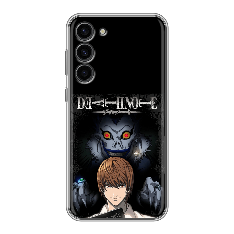 Силиконовый противоударный чехол на Samsung Galaxy S23 Plus с принтом Death note Тетрадь смерти Силиконовый противоударный чехол на Samsung Galaxy S23 Plus с принтом Death note Тетрадь смерти