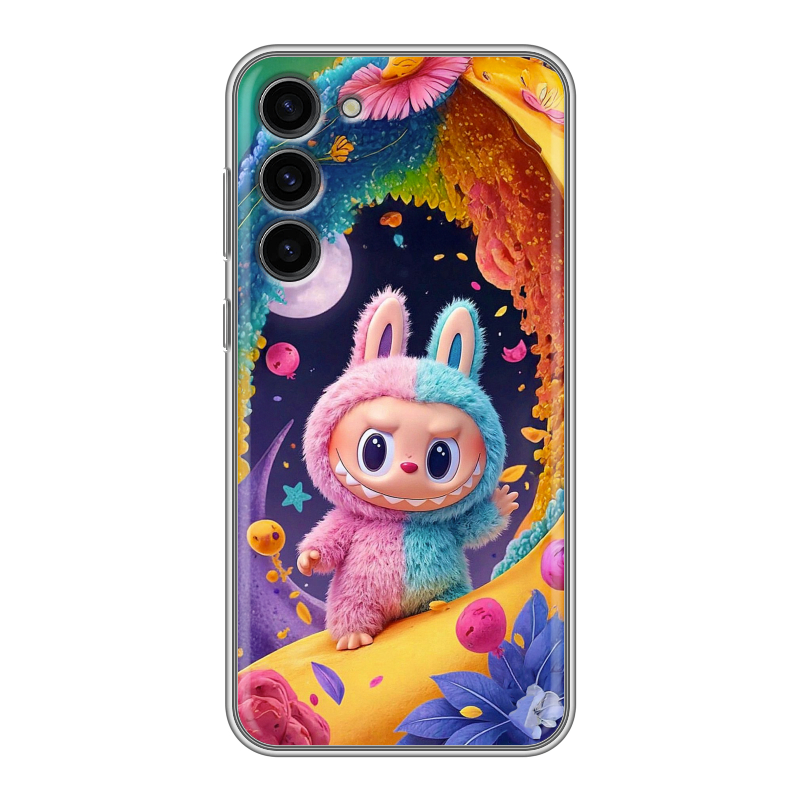 Силиконовый чехол на Samsung Galaxy S23 Plus с принтом Labubu Лабубу Силиконовый чехол на Samsung Galaxy S23 Plus с принтом Labubu Лабубу