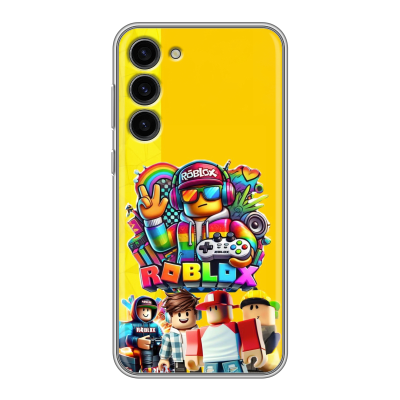 Силиконовый чехол на Samsung Galaxy S23 Plus с принтом Roblox Роблокс Силиконовый чехол на Samsung Galaxy S23 Plus с принтом Roblox Роблокс