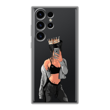 Силиконовый чехол на Samsung Galaxy S23 Ultra с принтом Женские принты Силиконовый чехол на Samsung Galaxy S23 Ultra с принтом Женские принты