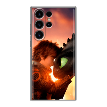 Силиконовый чехол на Samsung Galaxy S23 Ultra с принтом Как приручить дракона Силиконовый чехол на Samsung Galaxy S23 Ultra с принтом Как приручить дракона