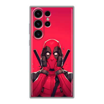 Силиконовый чехол на Samsung Galaxy S23 Ultra с принтом Дедпул Deadpool Силиконовый чехол на Samsung Galaxy S23 Ultra с принтом Дедпул Deadpool