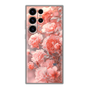 Силиконовый чехол на Samsung Galaxy S23 Ultra с принтом Розы цветы Силиконовый чехол на Samsung Galaxy S23 Ultra с принтом Розы цветы