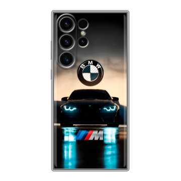 Силиконовый чехол на Samsung Galaxy S23 Ultra с принтом БМВ BMW