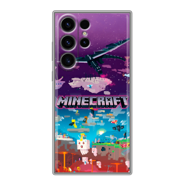 Силиконовый чехол на Samsung Galaxy S23 Ultra с принтом Майнкрафт Minecraft Силиконовый чехол на Samsung Galaxy S23 Ultra с принтом Майнкрафт Minecraft