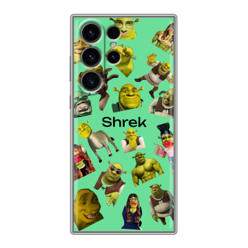 Силиконовый чехол на Samsung Galaxy S23 Ultra с принтом Шрек Shrek