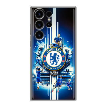 Силиконовый чехол на Samsung Galaxy S23 Ultra с принтом Chelsea Челси
