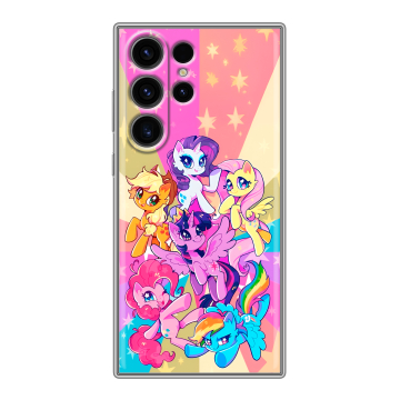 Силиконовый чехол на Samsung Galaxy S23 Ultra с принтом My little pony Дружба чудо Силиконовый чехол на Samsung Galaxy S23 Ultra с принтом My little pony Дружба чудо