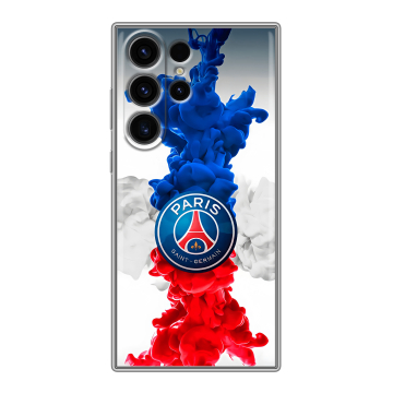 Силиконовый чехол на Samsung Galaxy S23 Ultra с принтом PSG ПСЖ