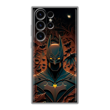 Силиконовый чехол на Samsung Galaxy S23 Ultra с принтом Batman Бэтмен
