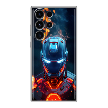 Силиконовый чехол на Samsung Galaxy S23 Ultra с принтом IronMan Железный человек Силиконовый чехол на Samsung Galaxy S23 Ultra с принтом IronMan Железный человек