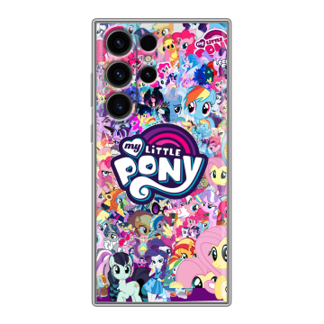 Силиконовый чехол на Samsung Galaxy S23 Ultra с принтом My little pony Дружба чудо Силиконовый чехол на Samsung Galaxy S23 Ultra с принтом My little pony Дружба чудо
