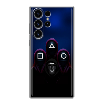 Силиконовый чехол на Samsung Galaxy S23 Ultra с принтом Игра Кальмара