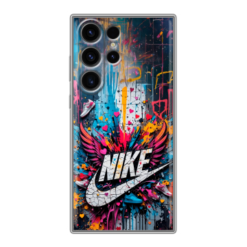 Силиконовый чехол на Samsung Galaxy S23 Ultra с принтом Nike Найк Силиконовый чехол на Samsung Galaxy S23 Ultra с принтом Nike Найк