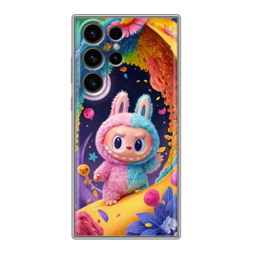 Силиконовый чехол на Samsung Galaxy S23 Ultra с принтом Labubu Лабубу Силиконовый чехол на Samsung Galaxy S23 Ultra с принтом Labubu Лабубу
