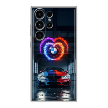Силиконовый чехол на Samsung Galaxy S23 Ultra с принтом BMW БМВ Силиконовый чехол на Samsung Galaxy S23 Ultra с принтом BMW БМВ