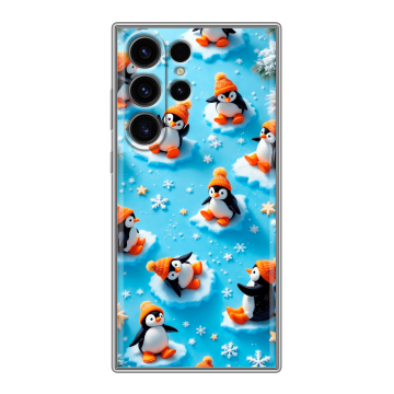 Силиконовый чехол на Samsung Galaxy S23 Ultra с принтом Новый год