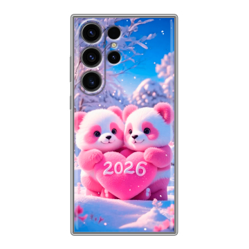 Силиконовый чехол на Samsung Galaxy S23 Ultra с принтом Новый год