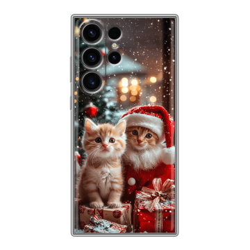 Силиконовый чехол на Samsung Galaxy S23 Ultra с принтом Новый год