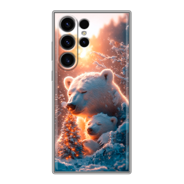 Силиконовый чехол на Samsung Galaxy S23 Ultra с принтом Новый год Силиконовый чехол на Samsung Galaxy S23 Ultra с принтом Новый год