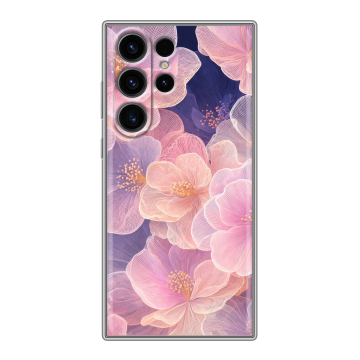 Силиконовый чехол на Samsung Galaxy S23 Ultra с принтом женский