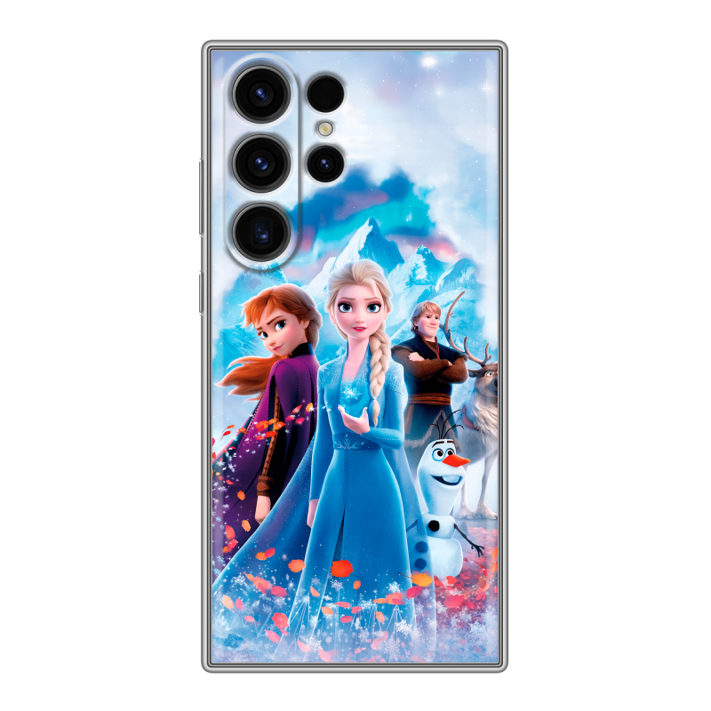 Силиконовый чехол на Samsung Galaxy S23 Ultra с принтом Холодное сердце Frozen Силиконовый чехол на Samsung Galaxy S23 Ultra с принтом Холодное сердце Frozen