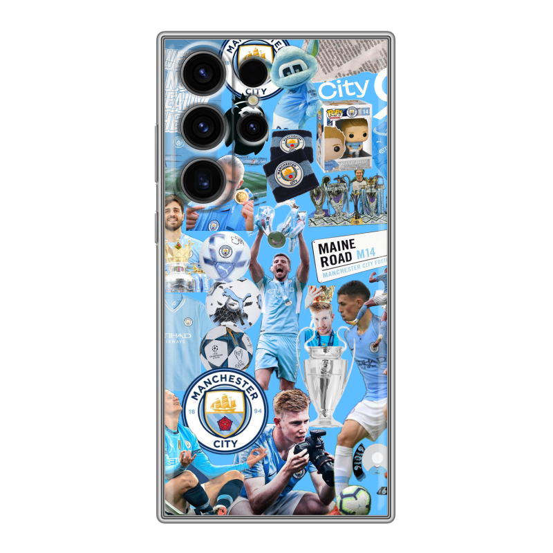 Силиконовый чехол на Samsung Galaxy S23 Ultra с принтом Man City Манчестер Сити Силиконовый чехол на Samsung Galaxy S23 Ultra с принтом Man City Манчестер Сити