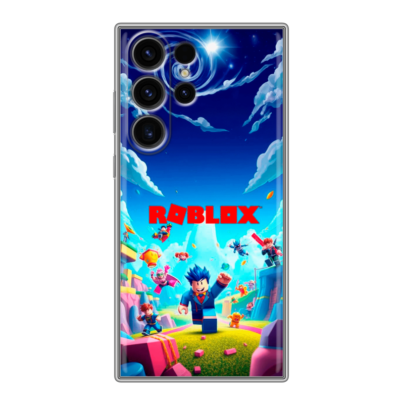 Силиконовый чехол на Samsung Galaxy S23 Ultra с принтом Roblox Роблокс Силиконовый чехол на Samsung Galaxy S23 Ultra с принтом Roblox Роблокс