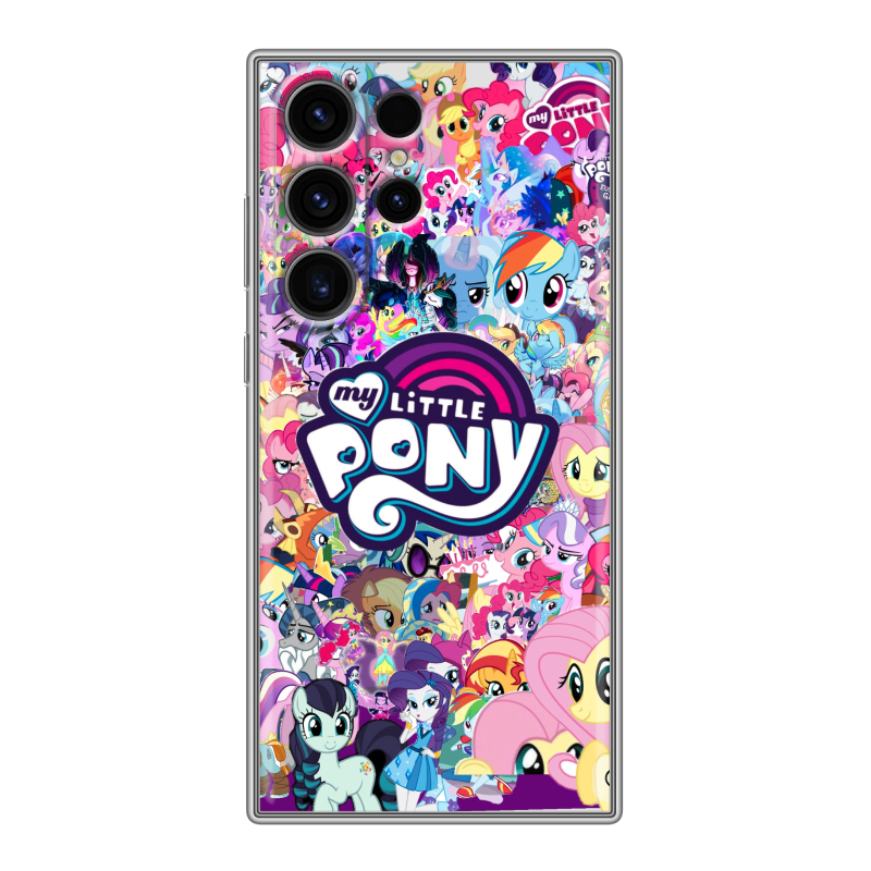 Силиконовый чехол на Samsung Galaxy S23 Ultra с принтом My little pony Дружба чудо Силиконовый чехол на Samsung Galaxy S23 Ultra с принтом My little pony Дружба чудо