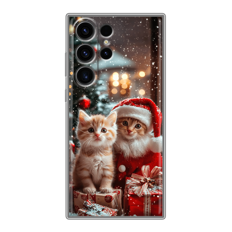Силиконовый чехол на Samsung Galaxy S23 Ultra с принтом Новый год Силиконовый чехол на Samsung Galaxy S23 Ultra с принтом Новый год